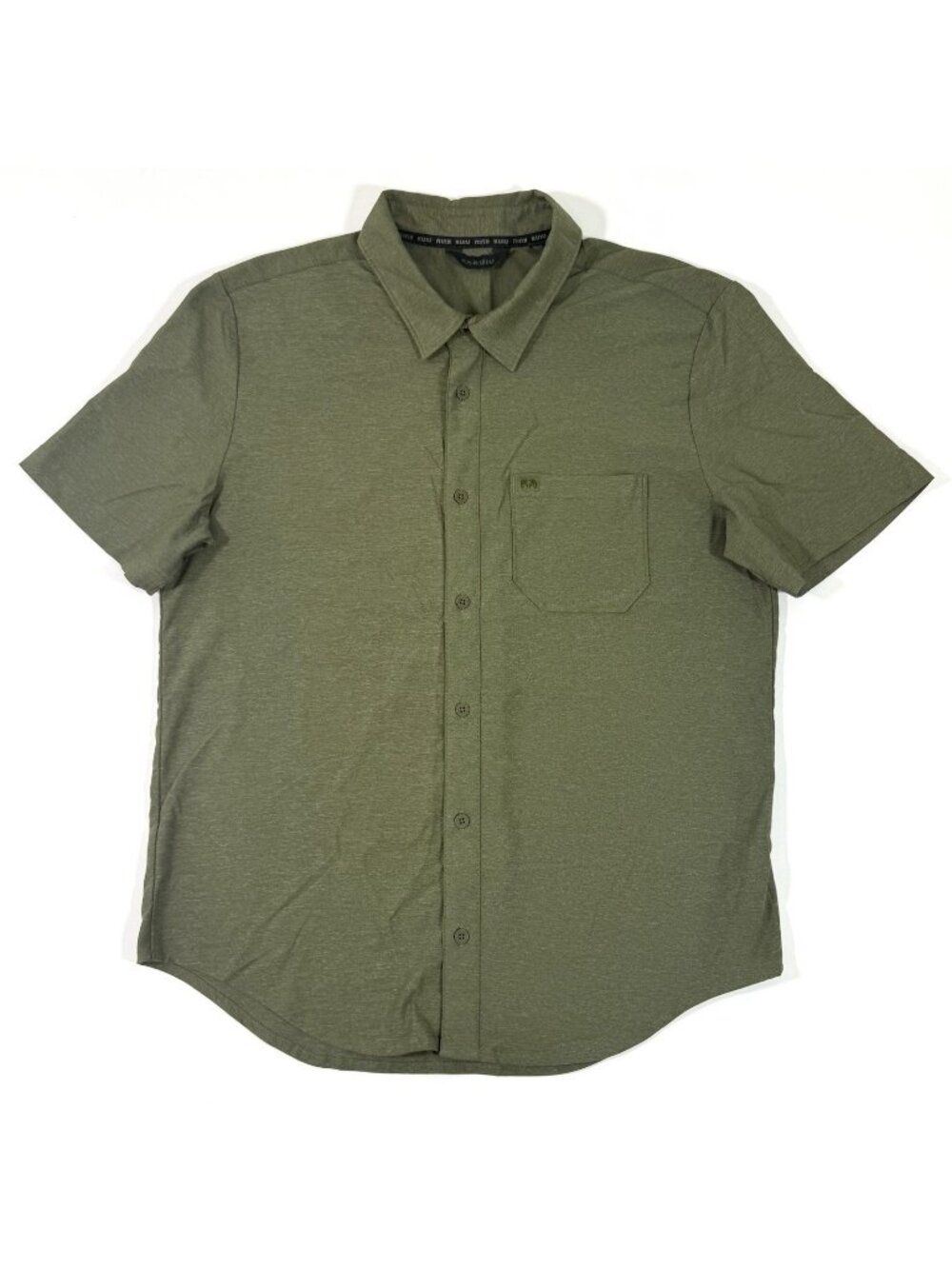 Kuiu Mens Shirt Performance Stretch Sz Large Outdoor Button Short Sleeve Green